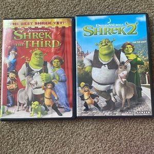 Shrek 2 & Shrek the third DVD’s